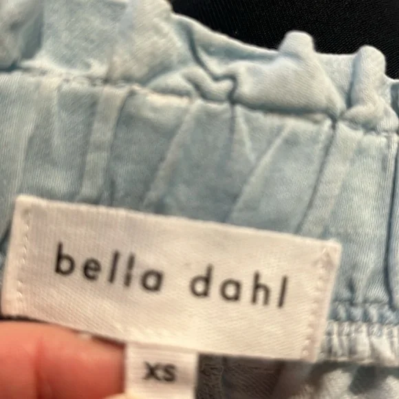 Bella Dahl Denim Belted Paperbag Shorts XS - Picture 6 of 8